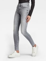G-Star Dżinsy "Lhana" - Skinny fit - w kolorze szarym rozmiar: W27/L34. Szare jeansy G-Star, l, z aplikacjami, klasyczne. Za 255.95 zł.