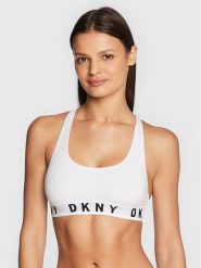 DKNY Biustonosz top DK4519 Biały. Białe biustonosze DKNY, bez wzorów, z bawełny. Za 89.99 zł.