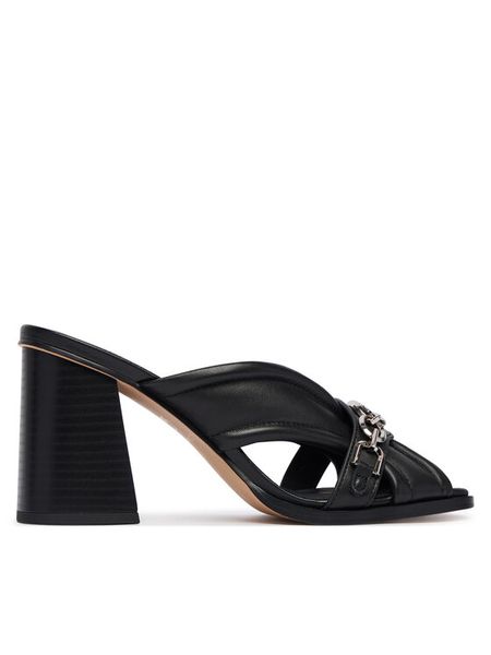 PINKO Klapki Lara 01 SD0505 P003 Czarny. Czarne klapki Pinko, bez wzorów, ze skóry, bez obcasa, bez zapięcia. Za 894.99 zł.
