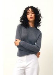 AUTHENTIC CASHMERE Kaszmirowy sweter "Ecrin" w kolorze antracytowym rozmiar: L. Czarne swetry AUTHENTIC CASHMERE, l, bez wzorów, z kaszmiru, bez ramiączek. Za 327.87 zł.