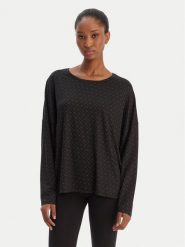 BOSS Koszulka piżamowa B Logo 50550693 Czarny Relaxed Fit. Czarne koszule nocne Boss, xl, bez wzorów, z lyocellu, bez kołnierzyka, bez ramiączek. Za 299.99 zł.