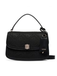 Guess Torebka Audrey Logo HWJG97 55210 Czarny. Czarne torebki klasyczne Guess, z aplikacjami, ze skóry, bez dodatków. Za 584.99 zł.