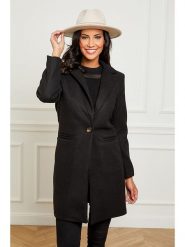 L'armoire de Suzette Płaszcz przejściowy w kolorze czarnym rozmiar: 42. Czarne płaszcze L'armoire de Suzette, l, bez wzorów, klasyczne, bez kaptura. Za 214.45 zł.