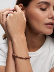 Tamaris Bransoletka z kamieniem naturalnym rozmiar: onesize. Brązowe bransoletki Tamaris, ze stali. Za 78.99 zł.