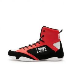 Buty bokserskie Leone Premium. Czerwone buty treningowe LEONE 1947, bez wzorów, z materiału, bez zapięcia, na fitness i siłownię. Za 299.60 zł.