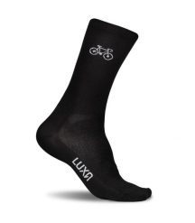 Skarpety Rowerowe Luxa Rowerek. Czarne skarpetki LUXA, bez wzorów, z materiału. Za 49.90 zł.