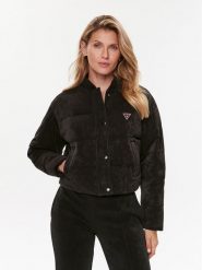 Guess Kurtka puchowa Aleta V3BL00 KBC00 Czarny Regular Fit. Czarne kurtki Guess, xl, z aplikacjami, z puchu, bez kaptura. Za 369.99 zł.
