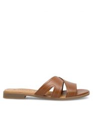 Lasocki Klapki WI16-MENA-12 Brązowy. Brązowe klapki Lasocki, bez wzorów, ze skóry, bez obcasa, bez zapięcia. Za 129.99 zł.