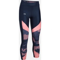 Under Armour Spodnie damskie HeatGear Colour Blocked Printed Ankle granatowo-różowe r. S (1307553-410). Spodnie dresowe marki Under Armour. Za 189.00 zł.