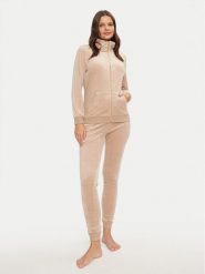 Selmark Piżama P9074 Beżowy Regular Fit. Brązowe piżamy Selmark, xl, bez wzorów, z dresówki, bez kołnierzyka, bez ramiączek. Za 259.99 zł.