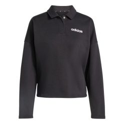 Bluza damska adidas Essentials. Czarne bluzy bez kaptura adidas, xl, bez wzorów, z bawełny, bez kaptura. Za 181.99 zł.