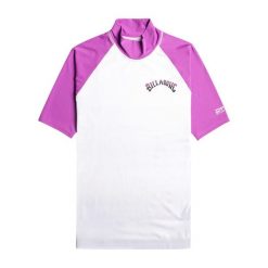 Koszulka do pływania damska Billabong Sunny Side SS. Białe t-shirty sportowe Billabong, s, bez wzorów, z elastanu, bez ramiączek, do pływania. Za 73.99 zł.