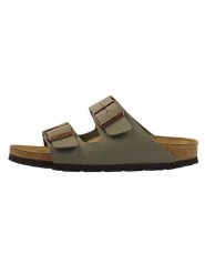 Birkenstock Klapki "Arizona" w kolorze szarym rozmiar: 39. Szare klapki Birkenstock, bez wzorów, klasyczne, bez obcasa, bez zapięcia. Za 378.54 zł.