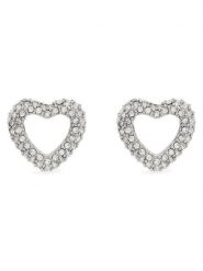 Guess Kolczyki JUBE05 028JW Srebrny. Szare kolczyki Guess, metalowe. Za 139.99 zł.