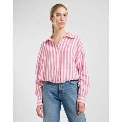 DAMSKA KOSZULA LEE ELASTICATED SHIRT LYCHEE AWNING 112363502. Koszule Lee, xs, bez wzorów, bez kołnierzyka, bez ramiączek. Za 169.99 zł.