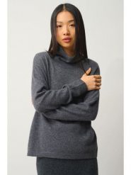 AUTHENTIC CASHMERE Kaszmirowy sweter "Cheviot" w kolorze antracytowym rozmiar: M. Czarne swetry AUTHENTIC CASHMERE, m, bez wzorów, z kaszmiru, bez ramiączek. Za 361.99 zł.