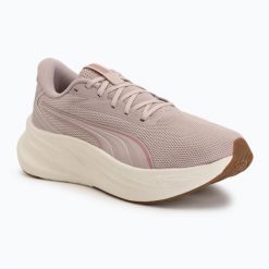 Buty do biegania Puma MaxStride Lite. Brązowe buty do biegania Puma, bez wzorów, z materiału, bez zapięcia, do biegania. Za 319.99 zł.