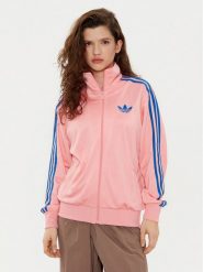 Adidas Bluza adicolor Classic Firebird JP2302 Różowy Loose Fit. Czerwone bluzy adidas, xs, bez wzorów, z syntetyku, bez kaptura. Za 259.99 zł.