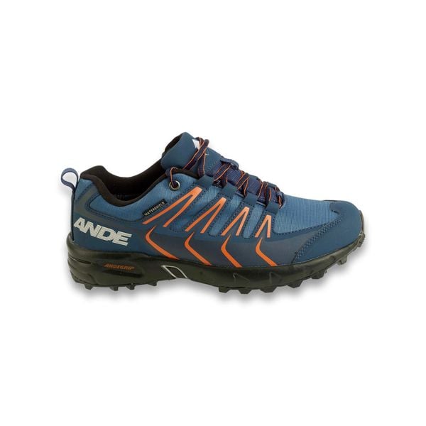 Buty Outdoor Ande New Tour Evo Wp Dorośli. Niebieskie buty trekkingowe Ande, bez wzorów, z nylonu, bez zapięcia, outdoorowe. Za 283.99 zł.