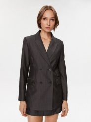 Bruuns Bazaar Marynarka Need Linda BBW3544 Szary Regular Fit. Szare marynarki i żakiety Bruuns Bazaar, bez wzorów, z syntetyku, bez ramiączek. Za 439.99 zł.