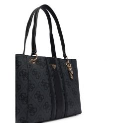 Torebka Guess. Szare shopper bag Guess, z aplikacjami, bez dodatków. Za 679.99 zł.