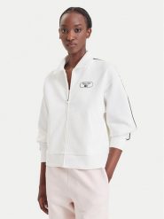 Lacoste Bluza SF6822 Kremowy Regular Fit. Białe bluzy bez kaptura Lacoste, bez wzorów, z syntetyku, bez kaptura. Za 859.99 zł.