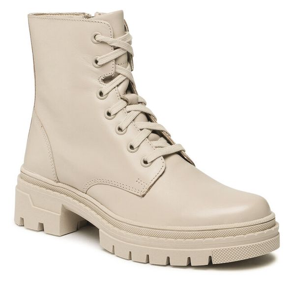 Trapery Lasocki. Brązowe traperki Lasocki, bez wzorów, bez obcasa, bez zapięcia. Za 299.99 zł.