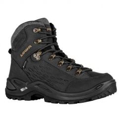 Buty trekkingowe damskie Lowa Renegade Warm Mid Gtx. Czarne buty trekkingowe Lowa, z materiału, za kostkę, bez zapięcia. Za 1,198.00 zł.