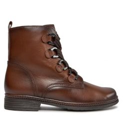 Botki Gabor. Brązowe botki Gabor, bez wzorów, bez obcasa, na płaskiej podeszwie, bez zapięcia. Za 549.99 zł.