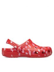 Crocs Klapki Classic Vday Clog 209682 Czerwony. Czerwone klapki Crocs, bez wzorów, z tworzywa sztucznego, bez obcasa, bez zapięcia. Za 179.99 zł.