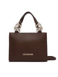 LOVE MOSCHINO Torebka JC4006PP1PLB0300 Brązowy. Brązowe torebki klasyczne Love Moschino, bez wzorów, ze skóry, bez dodatków. Za 949.99 zł.
