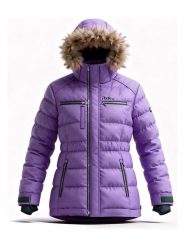 Peek U Parka zimowa w kolorze fioletowym rozmiar: 164. Różowe płaszcze Peek U, na zimę, m, bez wzorów, bez kaptura. Za 260.99 zł.