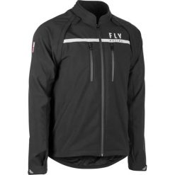 Kurtka wodoodporna Fly Racing patrol softshell 2021. Czarne kurtki przejściowe sportowe FLY RACING, m, bez wzorów, z materiału, bez kaptura, rowerowe. Za 556.50 zł.