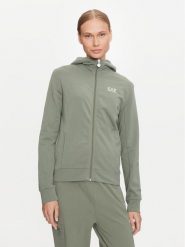 EA7 Emporio Armani Bluza 6DTM10 TJZEZ Zielony Regular Fit. Zielone bluzy EA7 Emporio Armani, xxl, bez wzorów, z bawełny, bez kaptura. Za 309.99 zł.