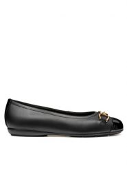 Geox Baleriny D Annytah W D46XYA 08502 C9999 Czarny. Czarne baleriny Geox, bez wzorów, ze skóry, bez obcasa, bez zapięcia. Za 479.99 zł.