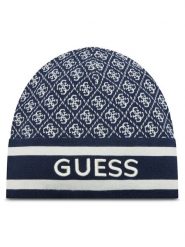 Guess Czapka W4BZ21 Z3JD2 Granatowy. Niebieskie czapki zimowe Guess, z aplikacjami, z materiału. Za 199.99 zł.