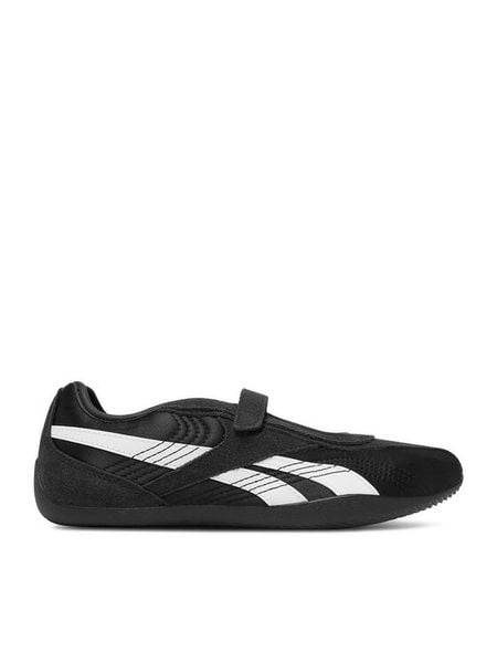 Reebok Baleriny C-ULTRA LO MARY JANE 100261002 Czarny. Czarne baleriny Reebok, bez wzorów, z materiału, bez obcasa, bez zapięcia. Za 299.99 zł.