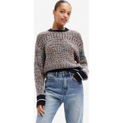 Desigual sweter damski. Swetry Desigual, l, bez wzorów, bez ramiączek. W wyprzedaży za 439.99 zł.
