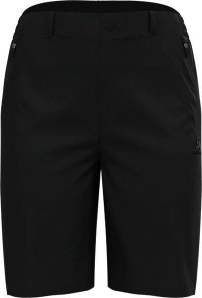 Spodenki turystyczne Odlo Ascent Light czarne. Czarne szorty sportowe ODLO, bez wzorów, z elastanu, trekkingowe. Za 346.90 zł.