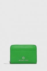 MICHAEL Michael Kors portfel skórzany kolor niebieski. Zielone portfele MICHAEL Michael Kors, bez wzorów, z materiału. Za 439.99 zł.