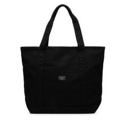 Torebka Guess Jeans. Czarne shopper bag Guess Jeans, z aplikacjami, z jeansu, bez dodatków. Za 289.99 zł.