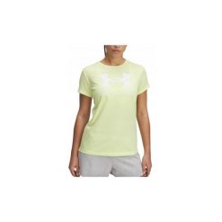 Koszulka Damska T-Shirt Damski Sportowy Under Armour Graphic Rival Logo L. Żółte t-shirty sportowe Under Armour, l, bez wzorów, bez ramiączek, do biegania. Za 99.99 zł.