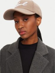 KARL LAGERFELD Czapka z daszkiem 246W3406 Beżowy. Brązowe czapki z daszkiem KARL LAGERFELD, bez wzorów, z materiału. Za 179.99 zł.