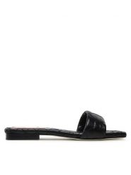 Pollini Klapki SA28141C1GTE0000 Czarny. Czarne klapki Pollini, bez wzorów, ze skóry, bez obcasa, bez zapięcia. Za 1,269.00 zł.