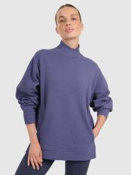 4F Bluza w kolorze fioletowym rozmiar: S. Różowe bluzy bez kaptura 4f, s, bez wzorów, bez kaptura. Za 114.95 zł.