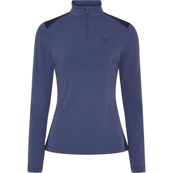 Damski sweter 1/2 zip Catago Vivian. Niebieskie swetry CATAGO, m, bez wzorów, z jersey, bez ramiączek. Za 266.50 zł.