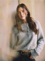 Sweter z domieszką wełny - szary. Szare swetry Reserved, l, bez wzorów, z dzianiny, bez ramiączek. Za 129.99 zł.