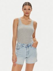 Gap Top 418366-00 Szary Regular Fit. Szare topy GAP, xxs, bez wzorów, z bawełny, bez kołnierzyka, bez ramiączek. Za 49.99 zł.