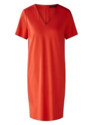 Oui Sukienka w kolorze czerwonym rozmiar: 42. Czerwone sukienki Oui, bez wzorów, bez kołnierzyka, bez ramiączek, mini. Za 252.99 zł.