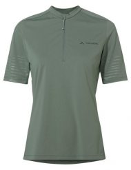 Koszulka damska Qimsa Pro HZ. Zielone t-shirty sportowe Vaude, bez wzorów, z materiału, bez ramiączek, na fitness i siłownię. Za 299.00 zł.